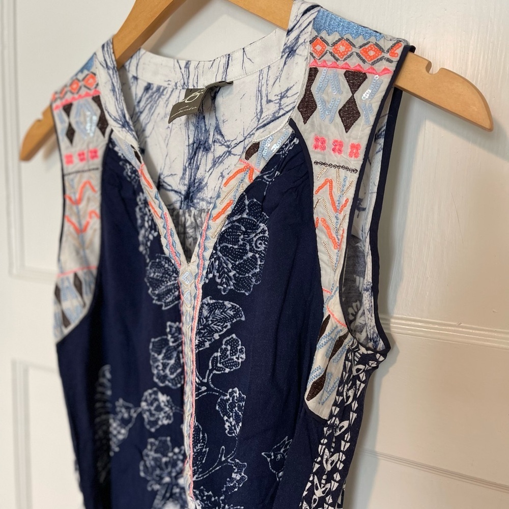 Anthropologie One September Tank Top with Tie. XS